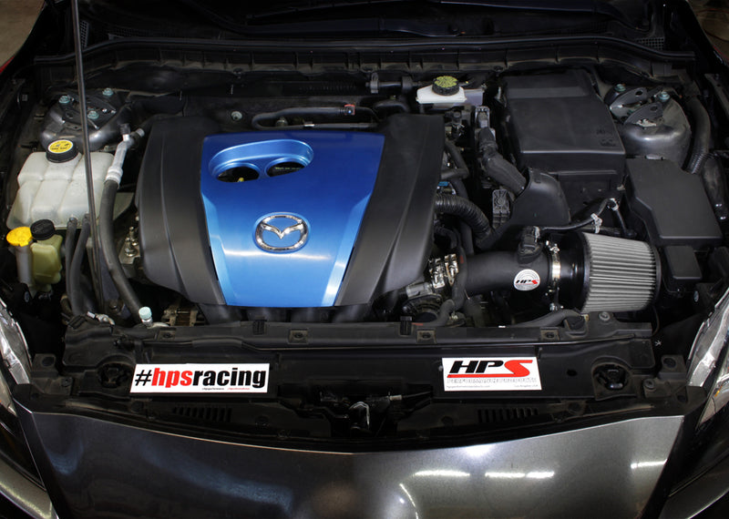 HPS Performance Air Intake - 2012-2013 Mazda Mazda3 2.0L Skyactiv - Black (827-531WB)