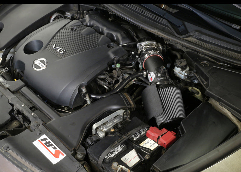 HPS Performance Air Intake - 2009-2014 Nissan Maxima 3.5L V6 - Black (827-533WB)