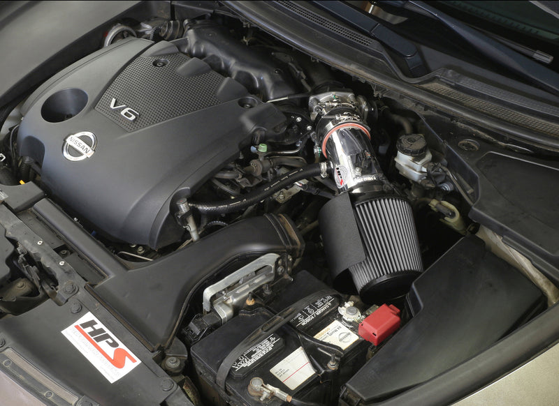 HPS Performance Air Intake - 2009-2014 Nissan Maxima 3.5L V6 - Red (827-533R)