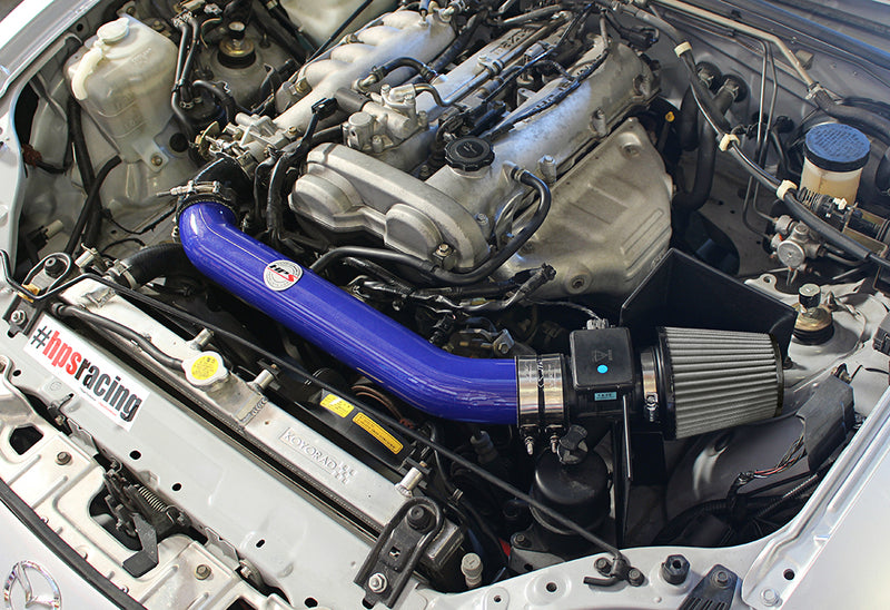 HPS Performance Air Intake - 1999-2005 Mazda Miata 1.8L Non Turbo - Blue (827-537BL)