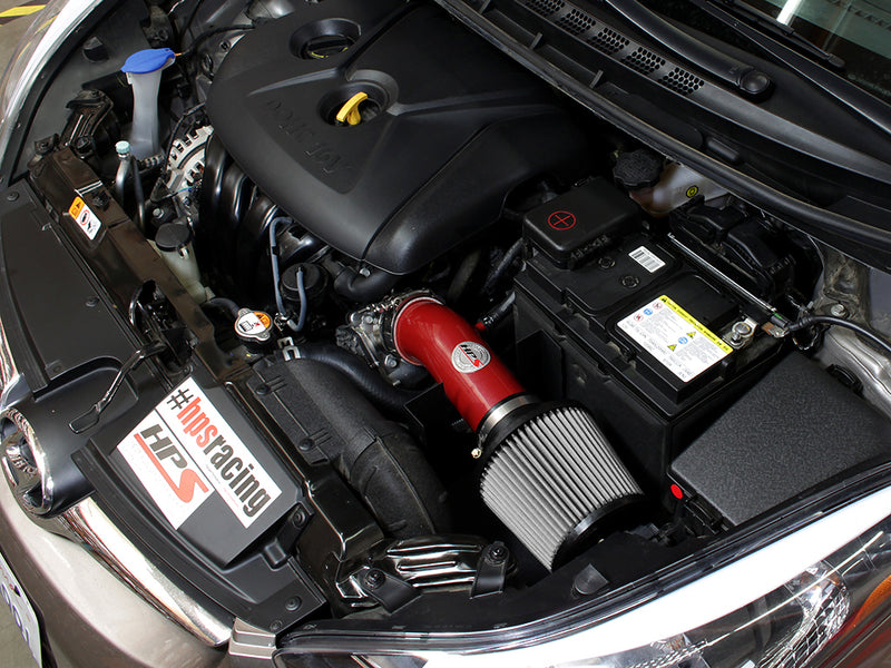 HPS Performance Air Intake - 2011-2016 Hyundai Elantra 1.8L - Red (827-538R)