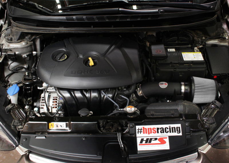 HPS Performance Air Intake - 2011-2016 Hyundai Elantra 1.8L - Black (827-538WB)