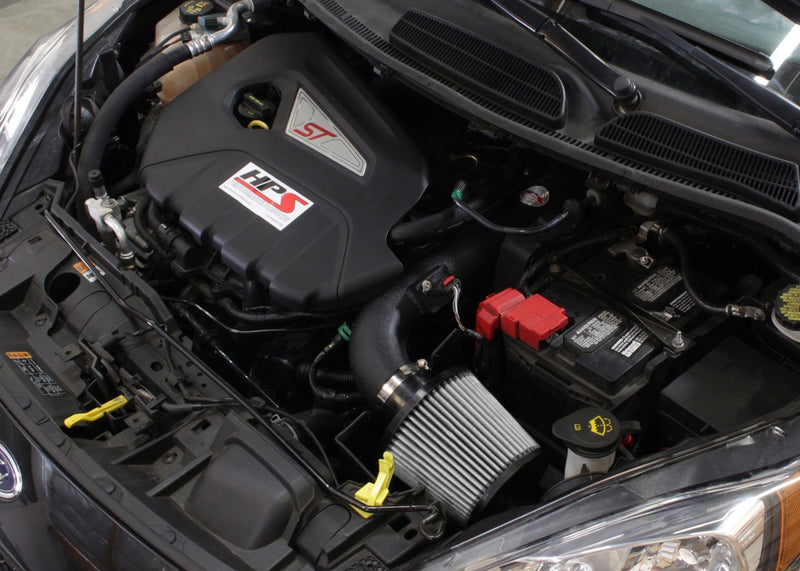 HPS Performance Air Intake - 2014-2015 Ford Fiesta ST 1.6L Turbo - Black (827-553WB)