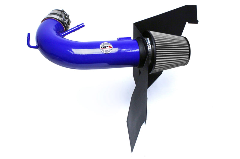 HPS Performance Air Intake - 2015-2017 Ford Mustang GT V8 5.0L - Blue (827-556BL)