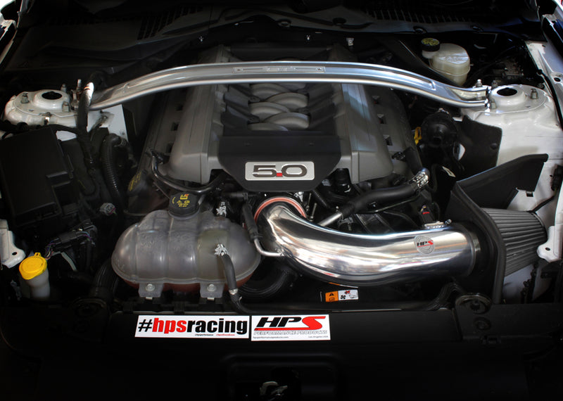 HPS Performance Air Intake - 2015-2017 Ford Mustang GT V8 5.0L - Black (827-556WB)
