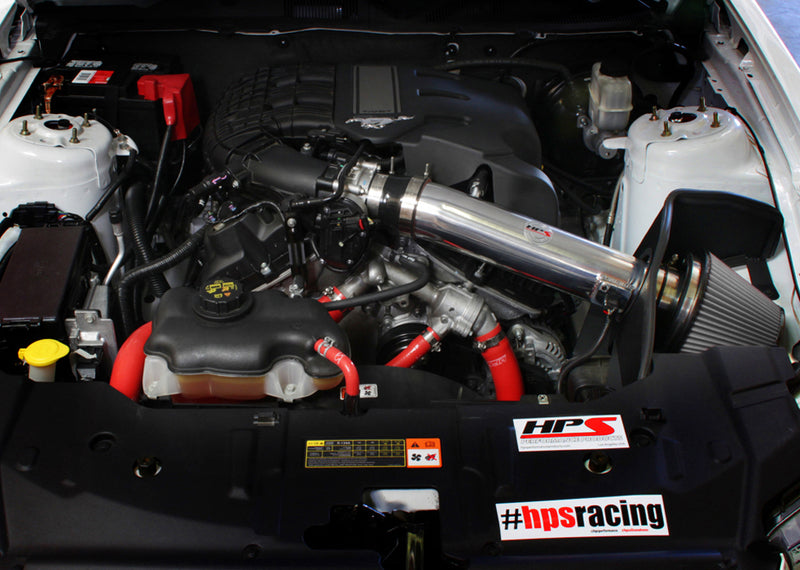 HPS Performance Air Intake - 2011-2014 Ford Mustang 3.7L V6 - Blue (827-561BL)