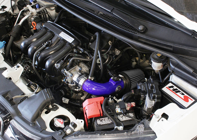 HPS Performance Air Intake - 2015-2017 Honda Fit 1.5L - Blue (827-568BL)