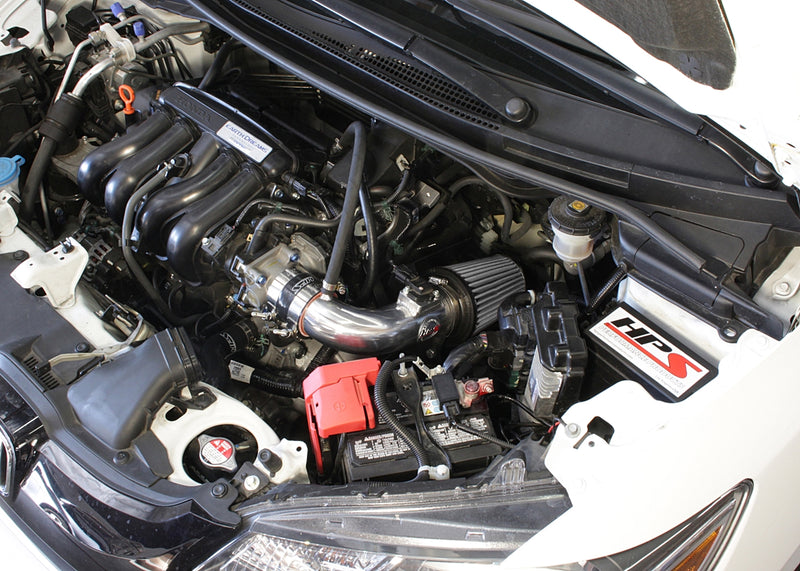 HPS Performance Air Intake - 2015-2017 Honda Fit 1.5L - Polished (827-568P)