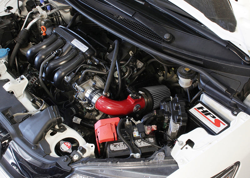 HPS Performance Air Intake - 2015-2017 Honda Fit 1.5L - Red (827-568R)