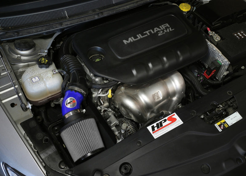 HPS Performance Air Intake - 2015-2017 Chrysler 200 2.4L without MAF sensor - Blue (827-574BL)