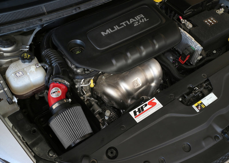 HPS Performance Air Intake - 2015-2017 Chrysler 200 2.4L without MAF sensor - Red (827-574R)
