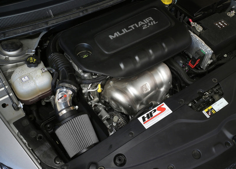 HPS Performance Air Intake - 2015-2017 Chrysler 200 2.4L without MAF sensor - Black (827-574WB)