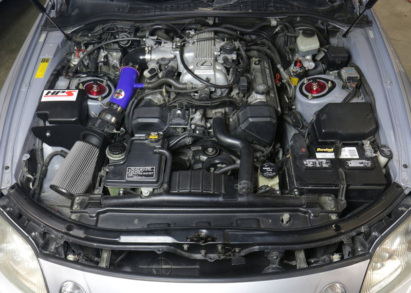 HPS Performance Air Intake - 1996-1997 Lexus SC400 4.0L V8 - Blue (827-596BL)