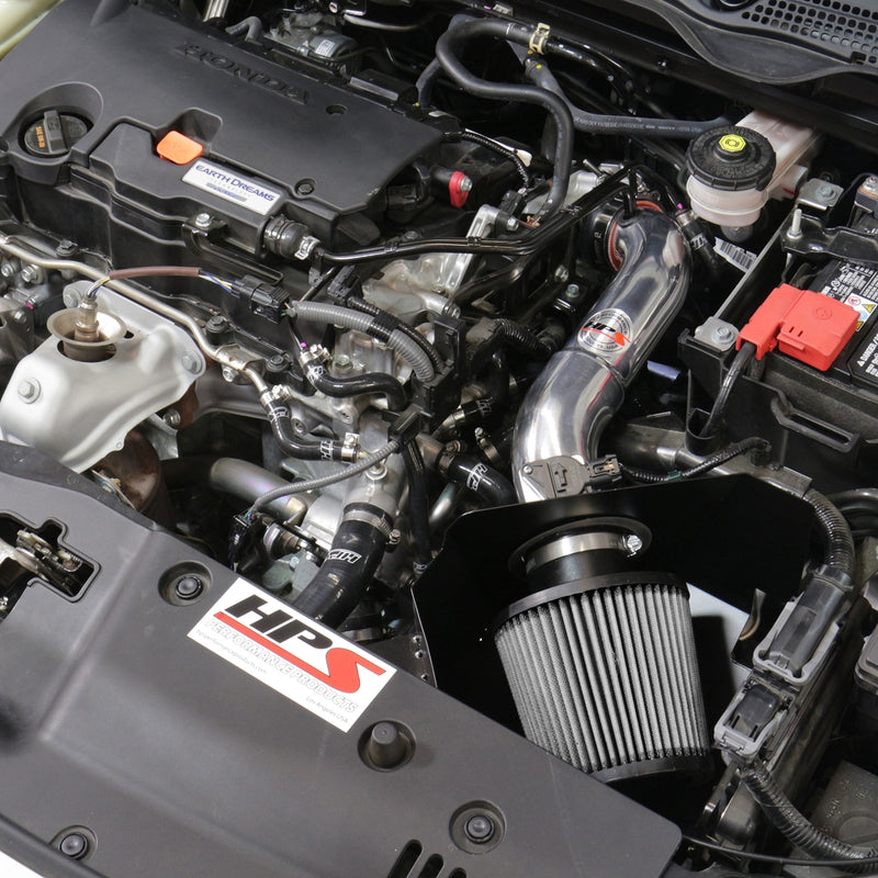 HPS Performance Air Intake - 2016-2021 Honda Civic 2.0L Non Turbo - Blue (827-599BL)