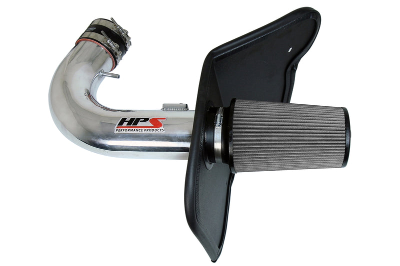 HPS Performance Air Intake - 2010-2015 Chevy Camaro SS 6.2L V8 - Polished (827-607P)
