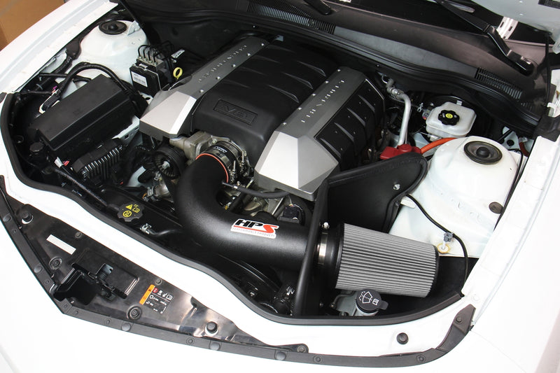 HPS Performance Air Intake - 2010-2015 Chevy Camaro SS 6.2L V8 - Black (827-607WB)