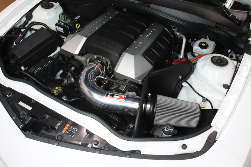 HPS Performance Air Intake - 2010-2015 Chevy Camaro SS 6.2L V8 - Blue (827-607BL)