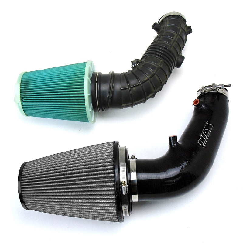 HPS Performance Air Intake - 2006-2009 Honda S2000 AP2 2.2L F22 drive-by-wire - Black (827-610WB)