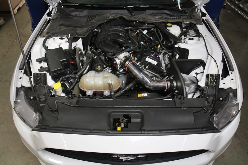 HPS Performance Air Intake - 2015-2017 Ford Mustang 3.7L V6 - Polished (827-638P)
