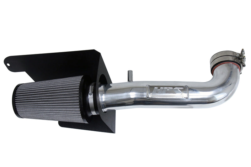 HPS Performance Air Intake - 2012-2018 Jeep Wrangler 3.6L V6 - Polished (827-664P)