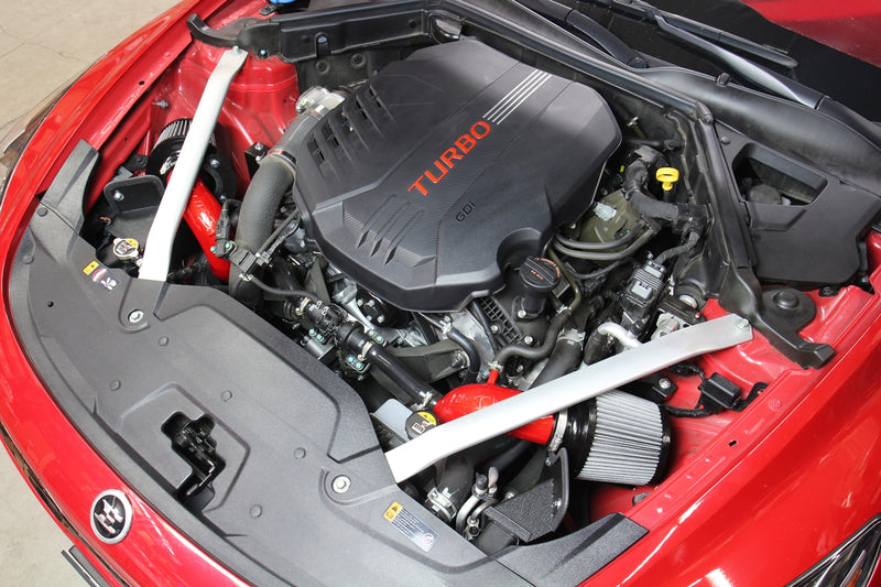 HPS Performance Air Intake - 2018-2023 Kia Stinger 3.3L V6 Twin Turbo - Polished (827-672P)