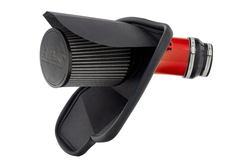 HPS Performance Air Intake - 2019-2023 Dodge Charger SRT Hellcat 6.2L V8 Supercharged - Red (827-681R)