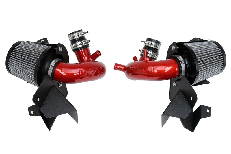 HPS Performance Air Intake - 2019-2024 Genesis G70 3.3L V6 Twin Turbo - Red (827-703R)