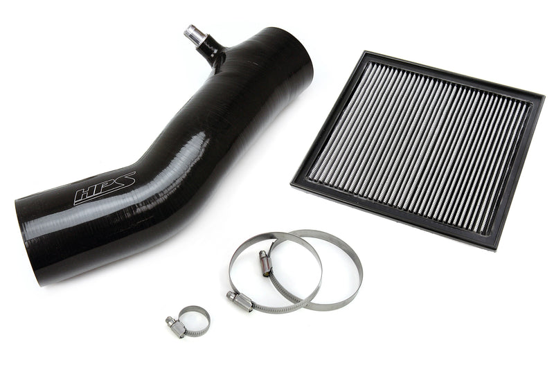 HPS Performance Air Intake - 2016-2023 Toyota Tacoma 3.5L V6 equipped with Standard Air Box - Black (827-725WB)