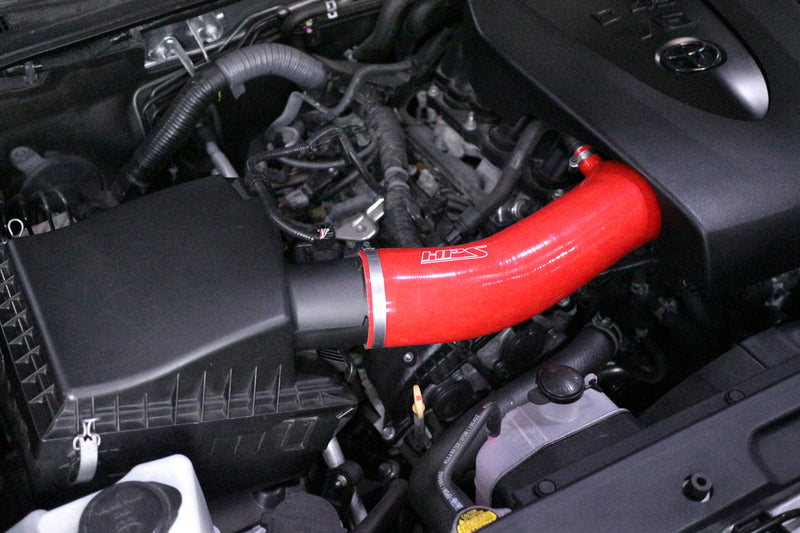HPS Performance Air Intake - 2016-2023 Toyota Tacoma 3.5L V6 equipped with Standard Air Box - Red (827-725R)