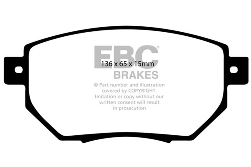 EBC 03-05 Infiniti FX35 3.5 Yellowstuff Front Brake Pads