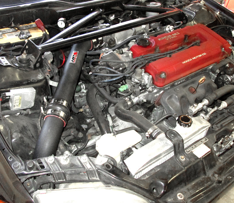 HPS Performance Air Intake - 1992-1995 Honda Civic SOHC D Series / DOHC B Series - Black (837-110WB)