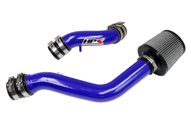 HPS Performance Air Intake - 2004-2008 Hyundai Tiburon 2.0L with MAF Sensor - Blue (837-142BL)