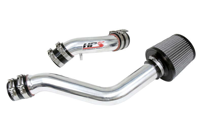 HPS Performance Air Intake - 2004-2008 Hyundai Tiburon 2.0L with MAF Sensor - Polished (837-142P)
