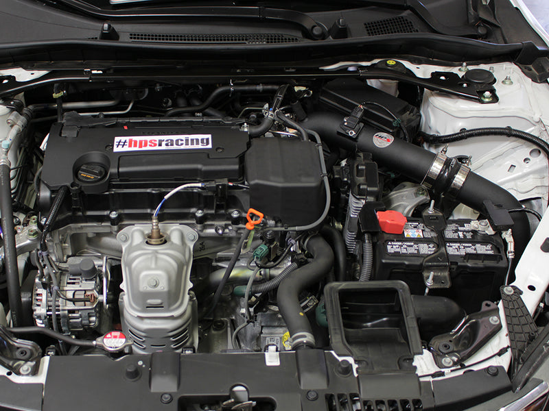 HPS Performance Air Intake - 2013-2017 Honda Accord 2.4L - Black (837-555WB)