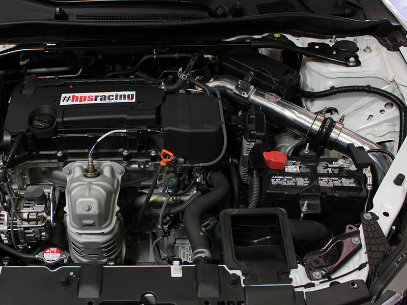 HPS Performance Air Intake - 2013-2017 Honda Accord 2.4L - Polished (837-555P)