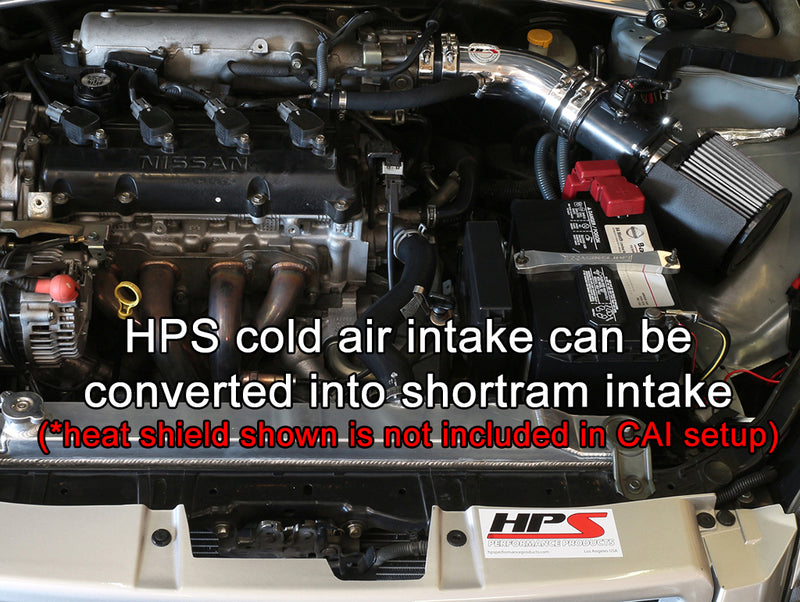 HPS Performance Air Intake - 2002-2006 Nissan Altima 2.5L 4Cyl - Polished (837-570P)