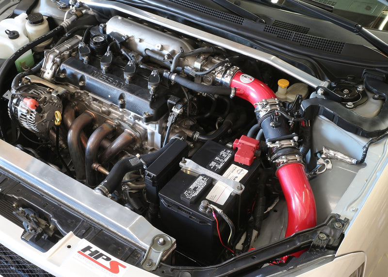 HPS Performance Air Intake - 2002-2006 Nissan Altima 2.5L 4Cyl - Red (837-570R)