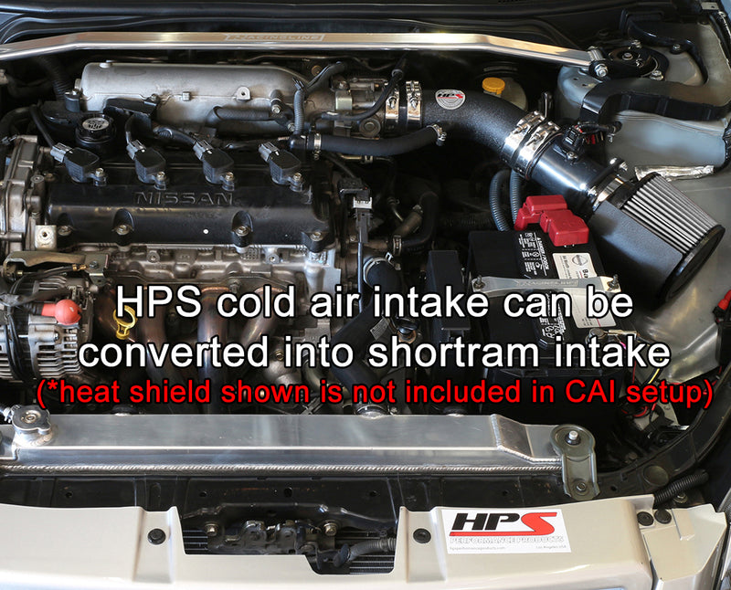 HPS Performance Air Intake - 2002-2006 Nissan Altima 2.5L 4Cyl - Black (837-570WB)