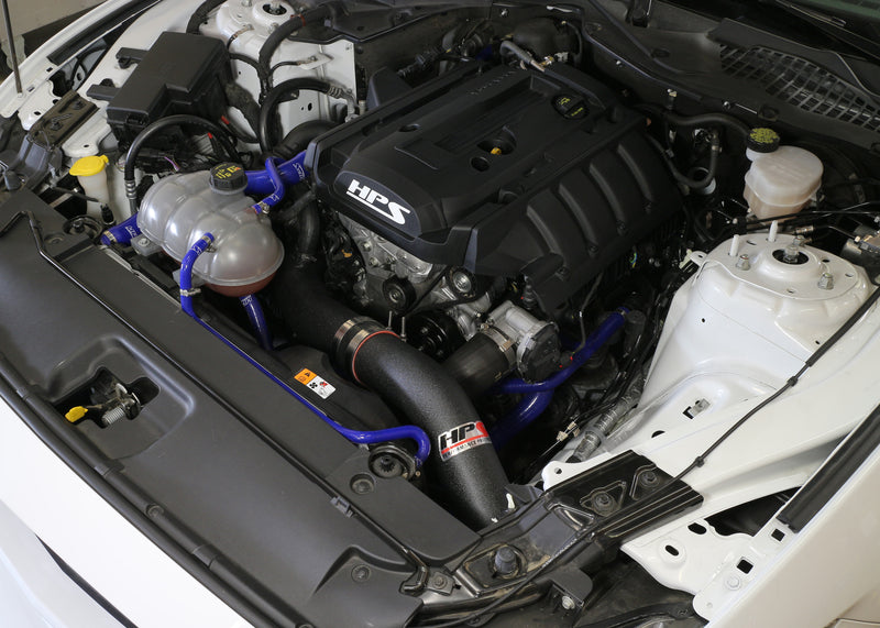 HPS Performance Air Intake - 2015-2020 Ford Mustang Ecoboost 2.3L Turbo - Black (837-575WB)