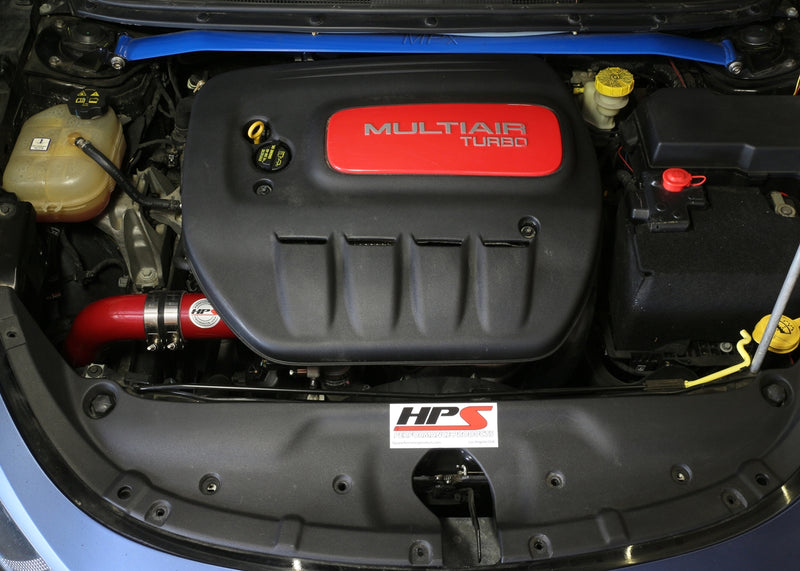 HPS Performance Air Intake - 2013-2014 Dodge Dart 1.4L Turbo - Red (837-576R)