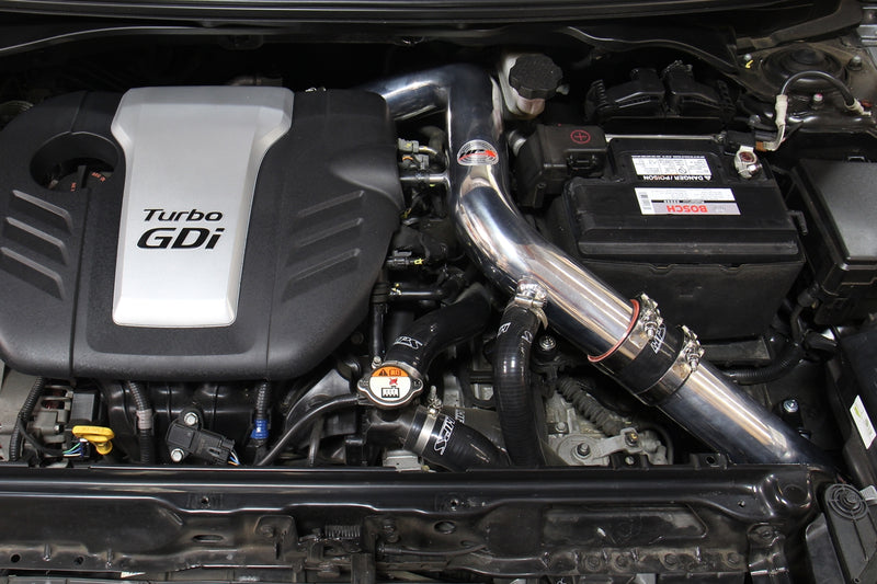 HPS Performance Air Intake - 2013-2017 Hyundai Veloster 1.6L Turbo - Polished (837-605P)