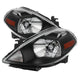 xTune Nissan Versa 07-12 Crystal Headlights Black HD-JH-NV07-AM-BK