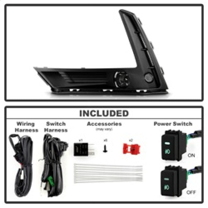 Spyder 23-25 Honda CRV OEM Full LED Fog Lights w/ Switch (FL-HCRV2023-LED-C)