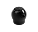 Momo Nero Shift Knob - Black Leather, Black Chrome Insert, with Reverse Lockout