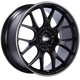 BBS CH-R 20x9 5x120 ET29 Satin Black Polished Rim Protector Wheel -82mm PFS/Clip Required