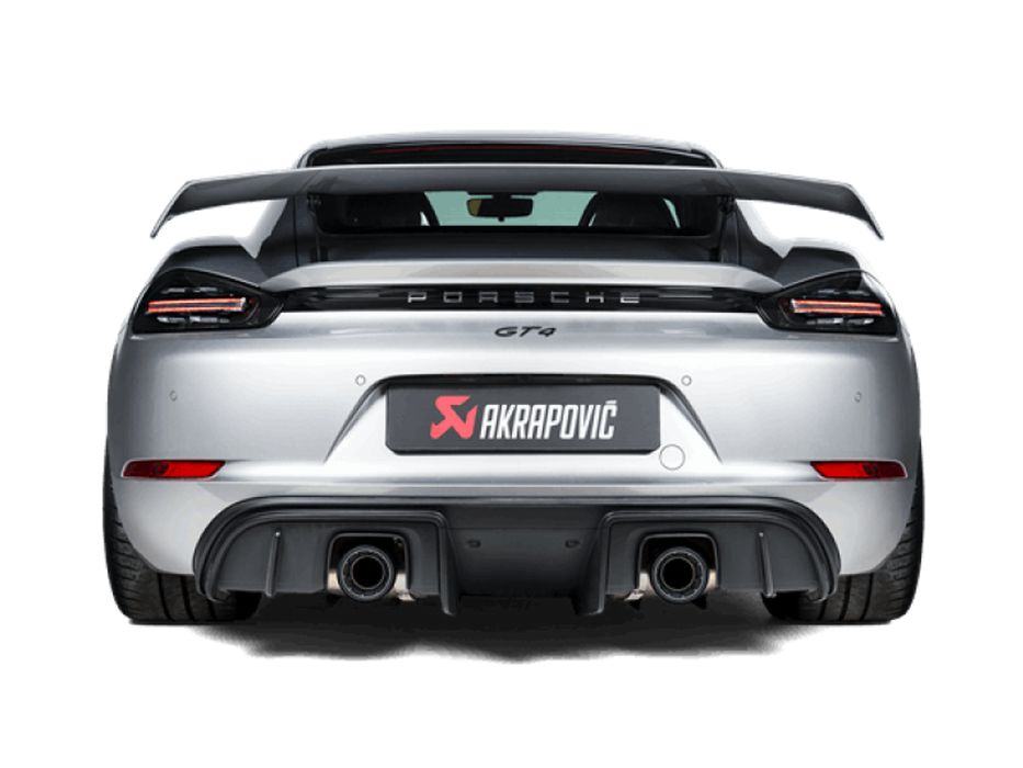 Akrapovic 2020+ Porsche Cayman GT4 (718) Slip-On Line (Option 2) w/Titanium Tips