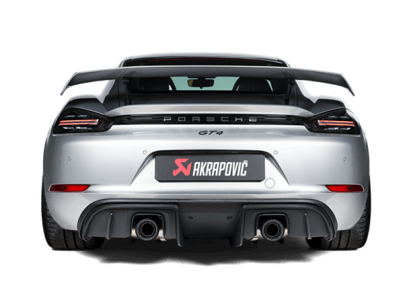 Akrapovic 2020+ Porsche Cayman GT4 (718) Slip-On Line (Option 2) w/Titanium Tips