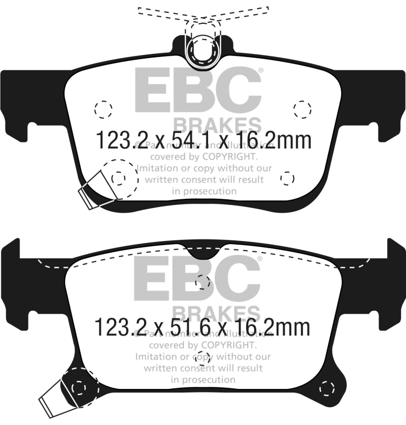 EBC 2016+ Buick Envision 2.0L Turbo Greenstuff Rear Brake Pads