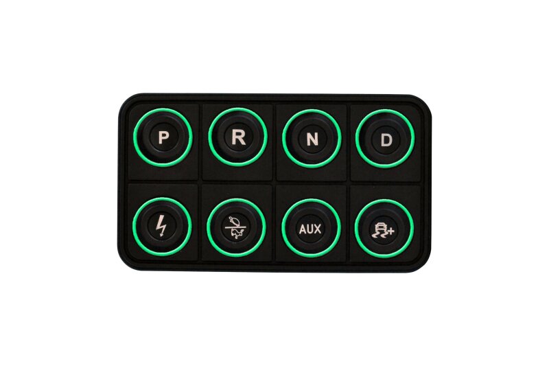 AEM EV 8 Button Keypad CAN Based Programmable Backlighting