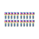 Wheel Mate Mevius Lug Bolt Set of 20 - Neon Chrome 14x1.25 27mm Cone 60 DEG TAP